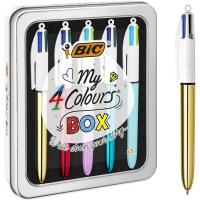 Caja bolígrafos Bic 4 colores
