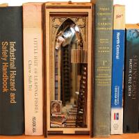 Book nook: mundo miniatura estantería