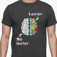 Camiseta cerebro de un lector