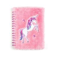 Cuaderno de unicornio en felpa