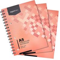 Cuadernos A5 anillas Amazon Basics