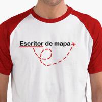 Camiseta para escritor de mapa