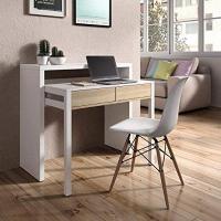 MESA DE ESCRITORIO EXTENSIBLE SEVEN - BLANCO BRILLO ❤️ 122,08€ - 2024