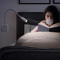 Luz de lectura para libros en la cama luz de lectura de cabecera Lámpara de lectura de cama LED minimalista Cabecero Pared de montaje en superficie 3W, blanco cálido