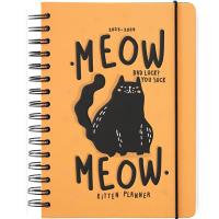 Meow meow gato negro Kitten Planner 2023 24