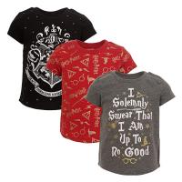 Pack 3 camisetas Harry Potter manga corta