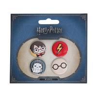 Pin badge Harry Potter pack de 4