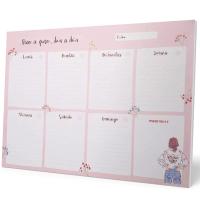 Planner semana color rosa