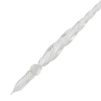 Pluma de cristal blanco