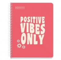 Positive vibes only cuadernos con frases positivas