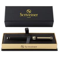 Scriveiner Rollerball Pen acabado oro 24k