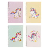 Set de 4 cuadernos de unicornio DIN A6