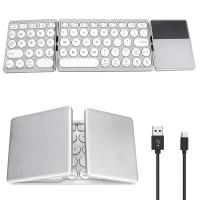 Teclado plegable blanco