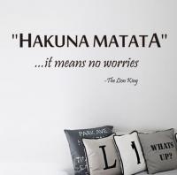 Vinilos con frases para pared: Hakuna Matata El Rey León